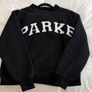 Parke varisty mockneck- black size L/XL